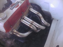 画像8: スピリットガレージハ310サニー用　ステンレスマフラー・ステンレスタコ足　セット 