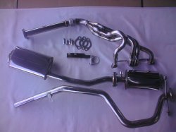 画像3: スピリットガレージハ310サニー用　ステンレスマフラー・ステンレスタコ足　セット 