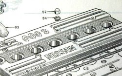 画像2: フェアレディ432Ｚ用　S20タペットカバー プレーンナット．ワッシャー セット