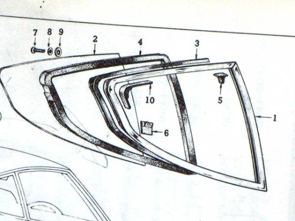 画像3: フェアレディ240ZG＆S30＆Ｓ31Ｚ＆432Ｚリア三角窓ゴム