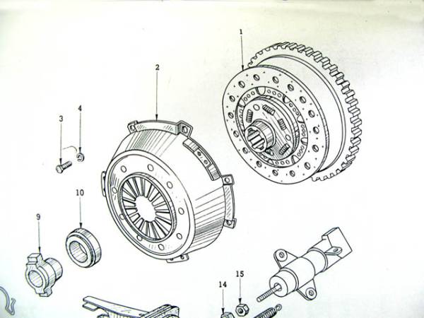 画像3: ブルーバード510用クロモリフライホイール＆クラッチＳｅｔ